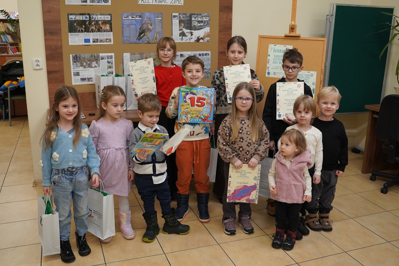 Podsumowanie konkursu "Najlepszy czytelnik 2026 roku w Filii Nr 1 dla Dzieci i Młodzieży w Biłgoraju"